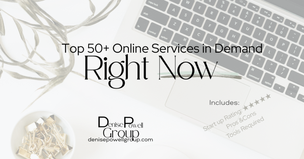 Top 50+ Online Services in Demand - Right Now